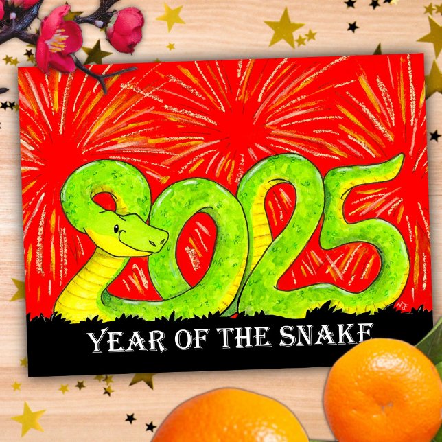 2025 Year of the Snake postcard (Creator Uploaded)
