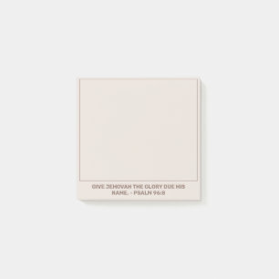 2025 Year Text Psalm 96:8   JW Post-it Notes