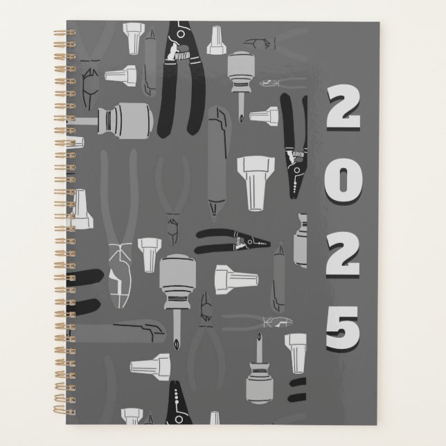 2025 Yearly Planner for Electricians (Front)