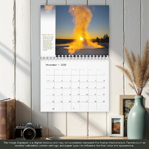 2025 Yellowstone Calendar with Bible Verses