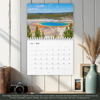 2025 Yellowstone National Park Calendar