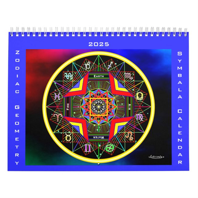2025 Zodiac Geometry Symbala Calendar (Cover)