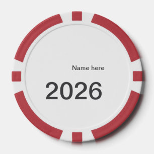 2026 2027 2028 name title here year bold letter  poker chips