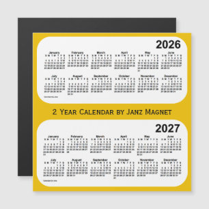 2026-2027 Gold 2 Year Calendar by Janz