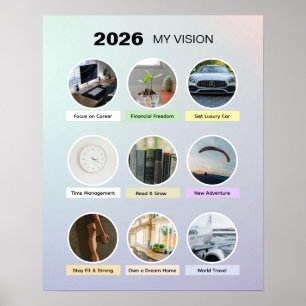 2026 Aesthetic Pastel Manifestation Poster