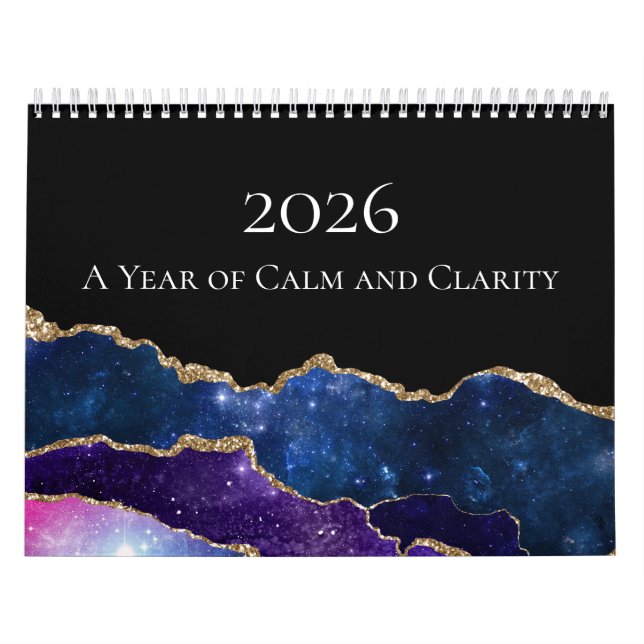 2026 Agate Calm Clarity Calendar (Cover)