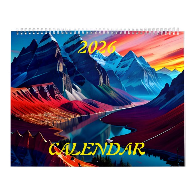 2026 Amazing Beautiful Splendour Landscapes Four Calendar (Cover)