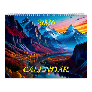 2026 Amazing Beautiful Splendour Landscapes Two Calendar
