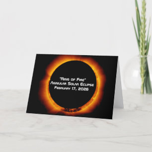 2026 Annular Ring of Fire Solar Eclipse Card