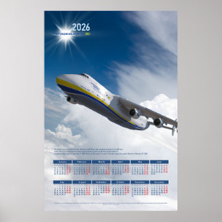 2026 Antonov An-225 Mriya Tribute Poster Calendar