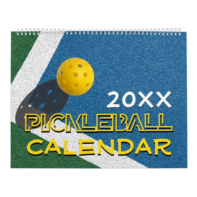 2026 Any Year Customisable PICKLEBALL Calendar (Cover)