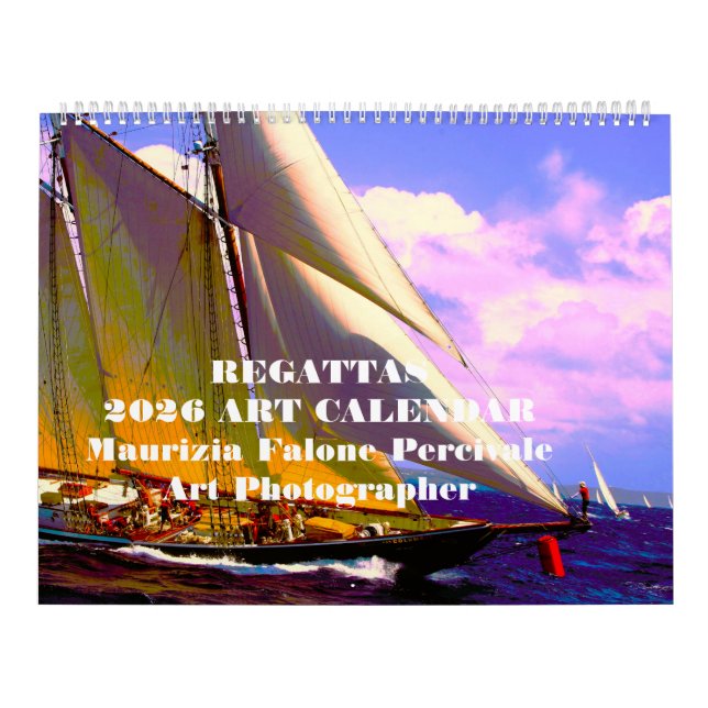 2026 ART Regattas by Maurizia Falone Percivale   Calendar (Cover)