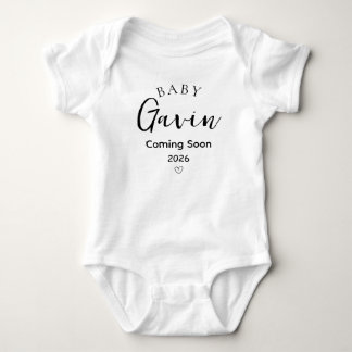 2026 Baby Bodysuit Pregnancy Reveal Announcement
