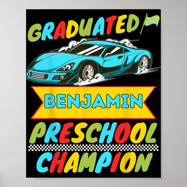 2026 Benjamin Personalised Last Day Of Preschool G Poster (Front)