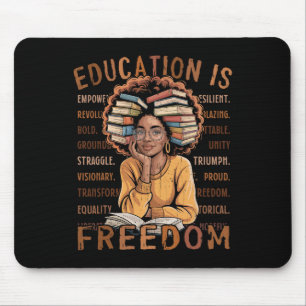 2026 Black History Month Education Is Freedom Blac Mouse Pad
