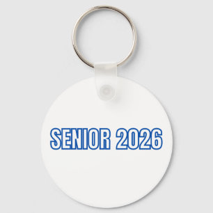 2026 Blue Varsity Senior Custom Name Keychain