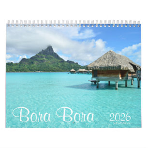 2026 Bora Bora landscape photography Calendar