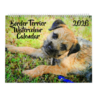 2026 Border Terrier Dog Mama Gift Border Lover Calendar