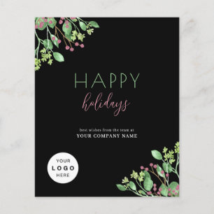 2026 calendar business QR promotional holiday card