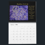 2026 Calendar Christian bible artwork<br><div class="desc">This is a Christian calendar focused on bible verse which has inspired unique fine artwork originally produced in oil</div>