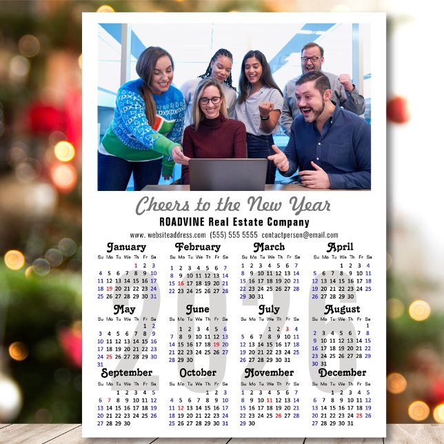 2026 Calendar Corporate Photo Minimalist Magnetic (Creator Uploaded)
