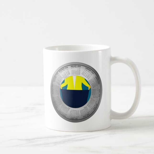 2026 Calendar Diet Weight Loss Coffee Mug (Right)