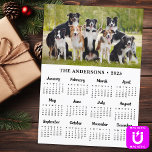 2026 Calendar Magnet Pet Dog Custom Photo Card<br><div class="desc">Introducing our 2026 Magnetic Photo Calendar Card, the perfect blend of functionality and personalised charm for the New Year! This innovative calendar is designed to keep your family organised while adding a personal touch to your home or office decor. Features: Magnetic Design: Easily attach this calendar card to any metal...</div>