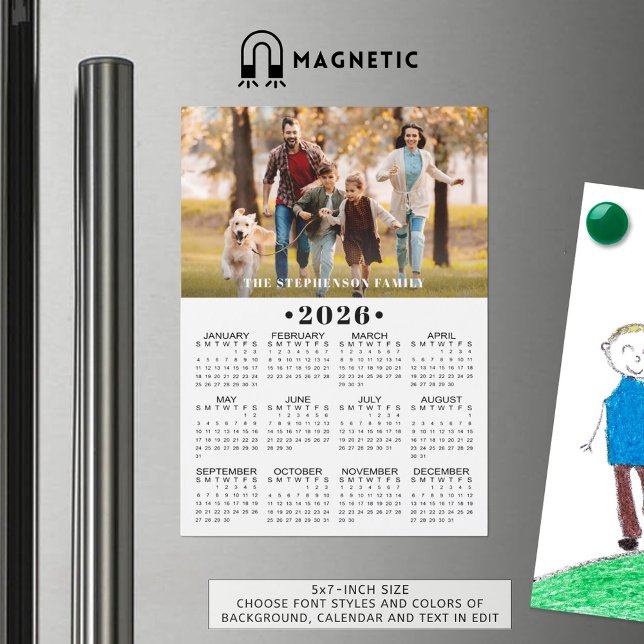 2026 Calendar Photo Custom Magnetic (Creator Uploaded)