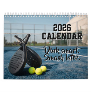 2026 Calendar Pickleball Funny Quotes Pickleballer