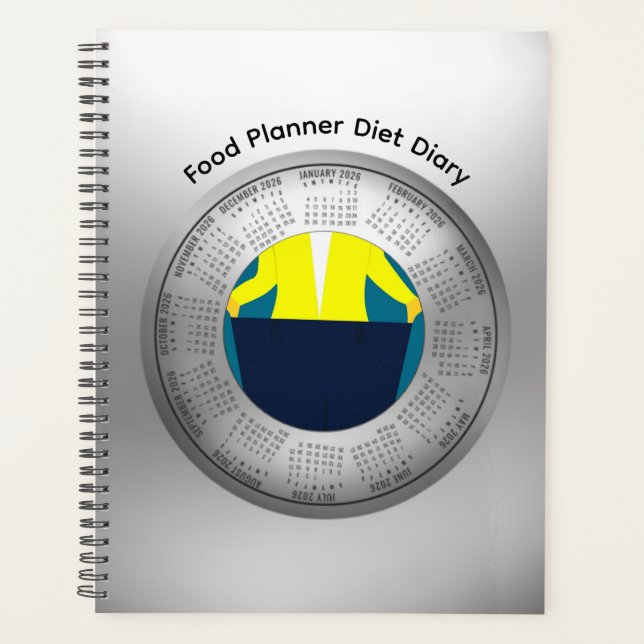 2026 Calendar Planner Food and Diet Diary (Front)