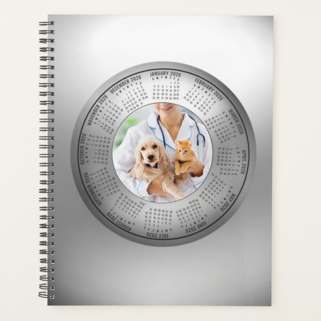 2026 Calendar Planner Veterinarians Animal Lovers (Front)