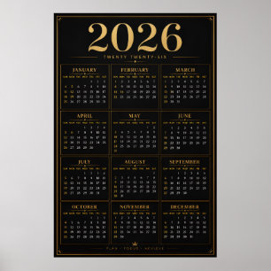 2026 Calendar Poster