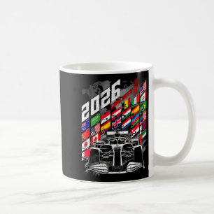 2026 Calendar Racing Circuit Schedule Places  Coffee Mug