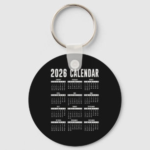 2026 Calendar Shirt 26 Calendar 2026  Key Ring