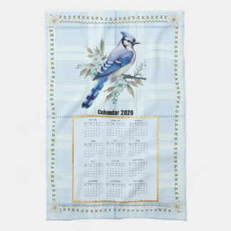 2026 Calendar Towel Bluejay 2