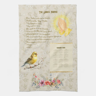 2026 Calendar Towel The Lord's Prayer
