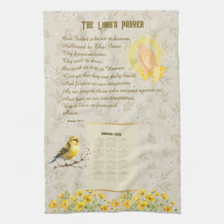 2026 Calendar Towel The Lord's Prayer