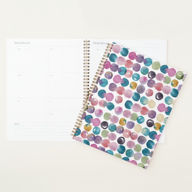 2026 Calm & Colorful Watercolor Planner (Display)