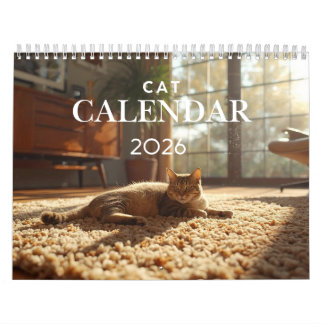 2026 Cat Calendar | 12 Month Wall Calendar