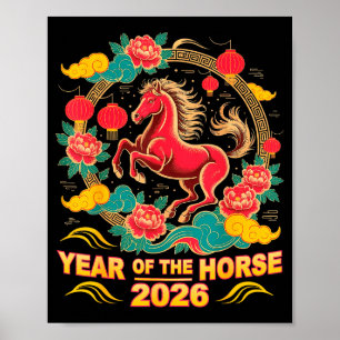 2026 Chinese Lunar New Year 2026 Year Of The Horse Poster