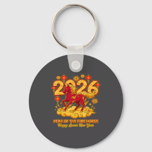 2026 Chinese New Year Of The Horse Lunar Zodiac Key Ring