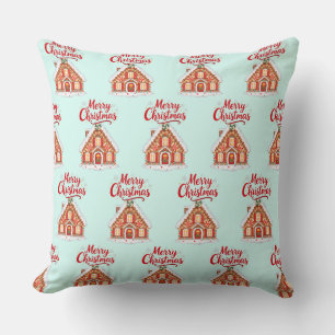 2026 Christmas House Throw Pillow 20x20