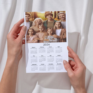 2026 Classic Full Bleed Calendar with Photo Magnet