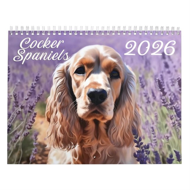 2026 Cocker Spaniels Calendar (Cover)