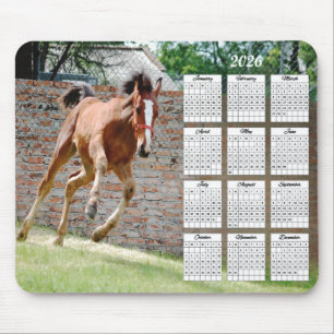 2026 Colt Running Calendar Mouse Pad