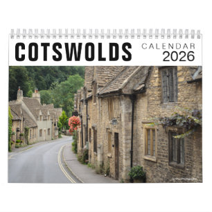 2026 Cotswolds houses & towns photo Calendar