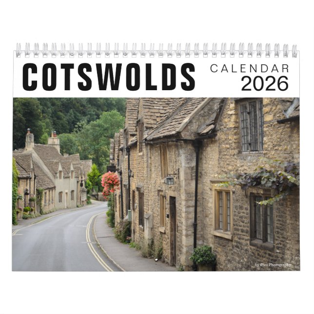 2026 Cotswolds houses & towns photo Calendar (Cover)