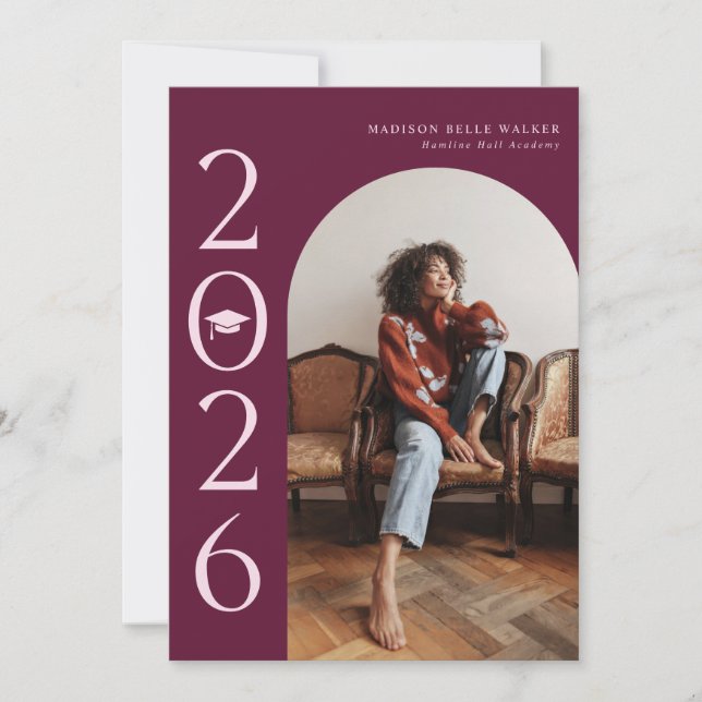 2026 Cranberry Arch Graduation Announcement (Front)