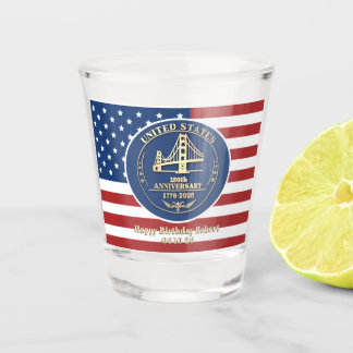 2026 Custom Message USA 250 Years Commemorative Shot Glass