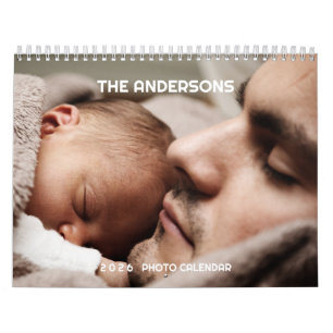 2026 Custom Photo Calendar   Editable Year Text